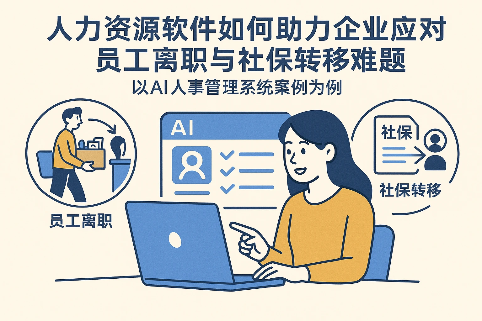 人力资源软件如何助力企业应对员工离职与社保转移难题——以AI人事管理系统案例为例