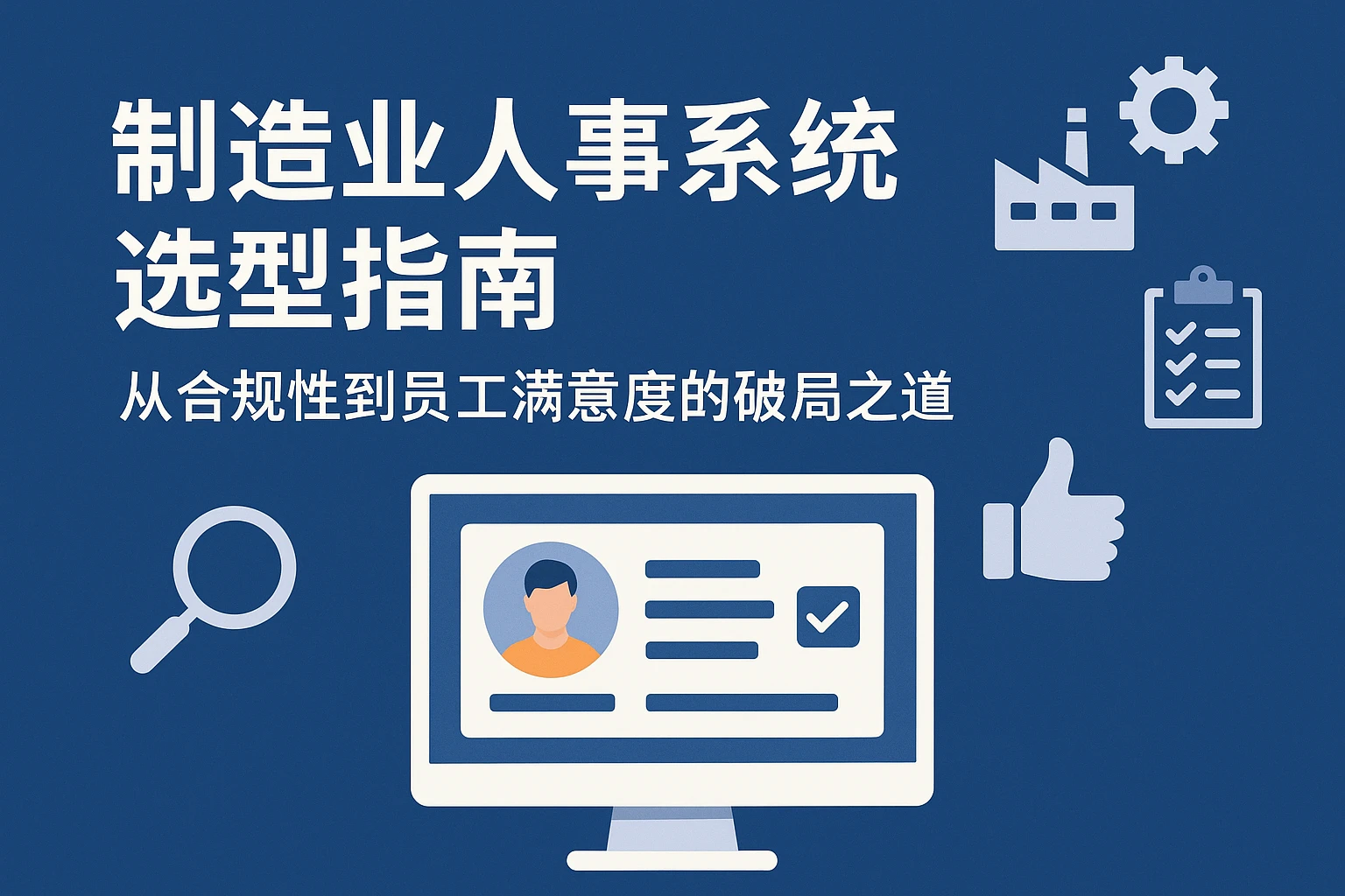 制造业人事系统选型指南：从合规性到员工满意度的破局之道