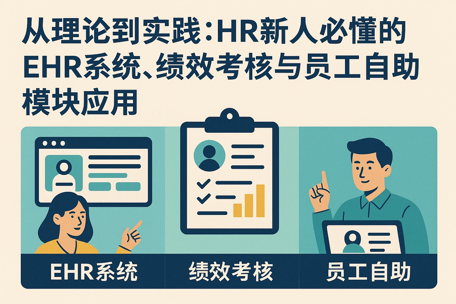 从理论到实践：HR新人必懂的EHR系统、绩效考核与员工自助模块应用