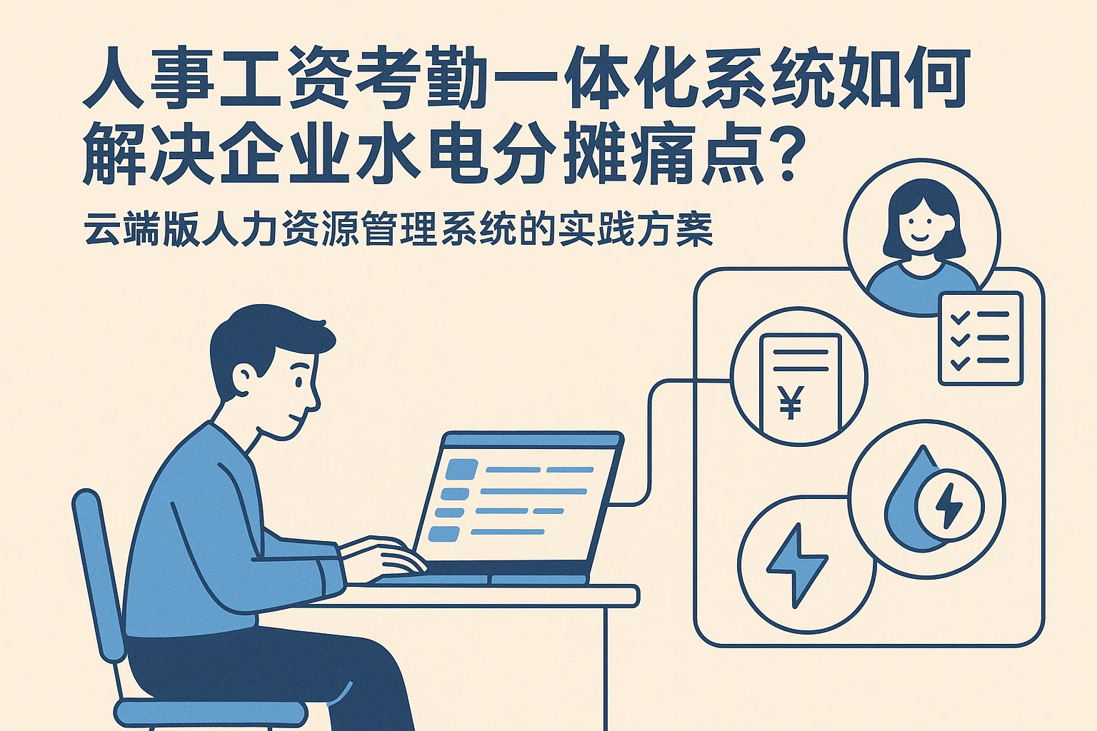 人事工资考勤一体化系统如何解决企业水电分摊痛点？——云端版人力资源管理系统的实践方案