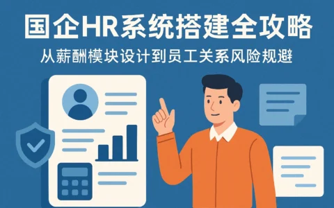 国企HR系统搭建全攻略：从薪酬模块设计到员工关系风险规避