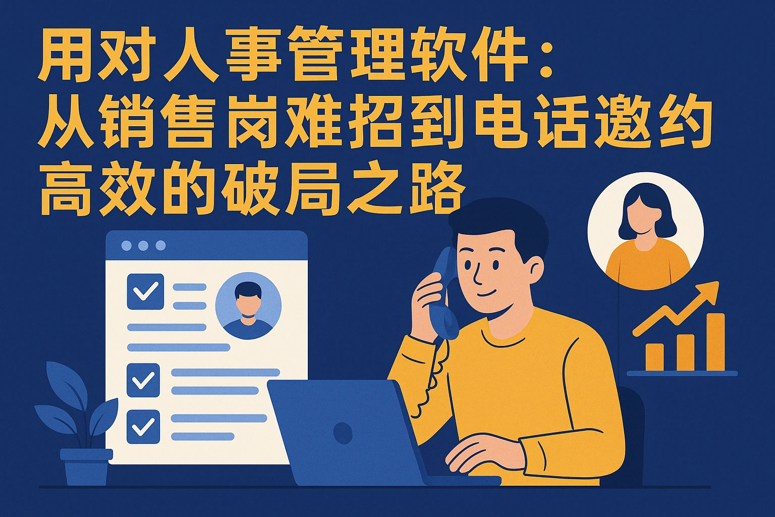 用对人事管理软件：从销售岗难招到电话邀约高效的破局之路