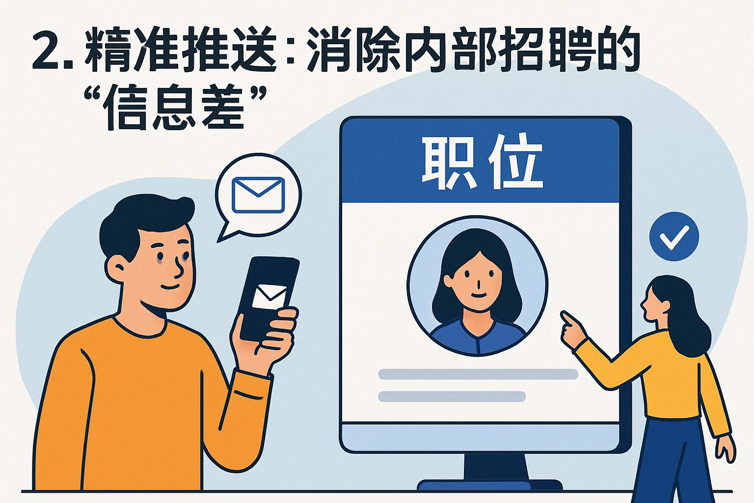 2. 精准推送：消除内部招聘的“信息差”