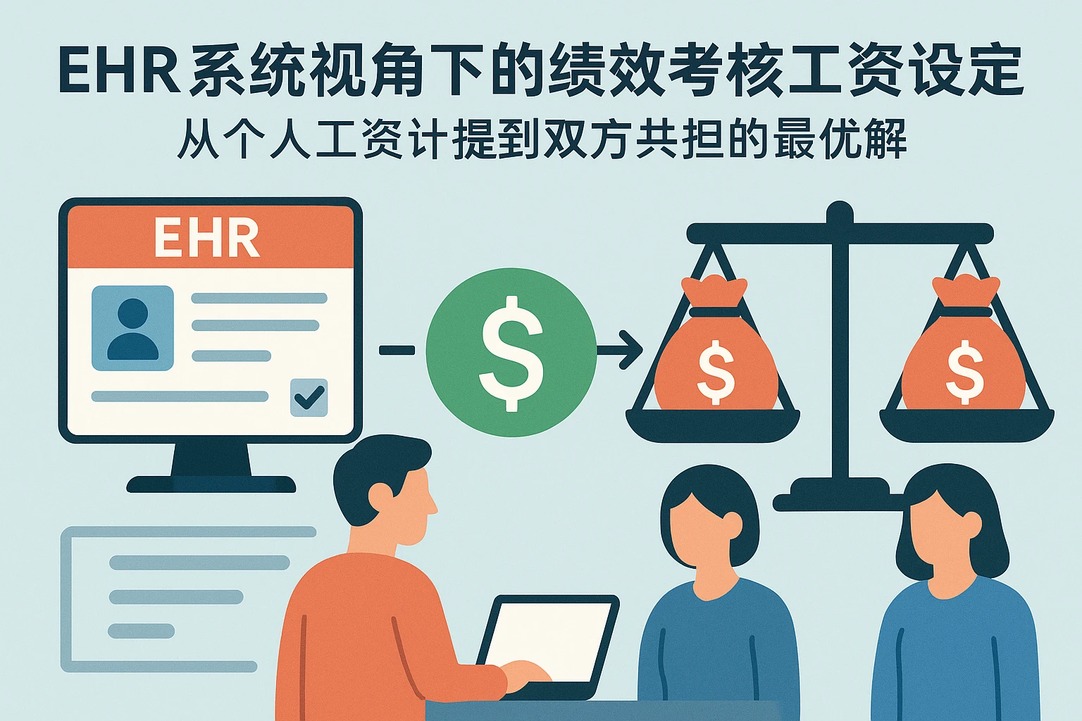 EHR系统视角下的绩效考核工资设定：从个人工资计提到双方共担的最优解