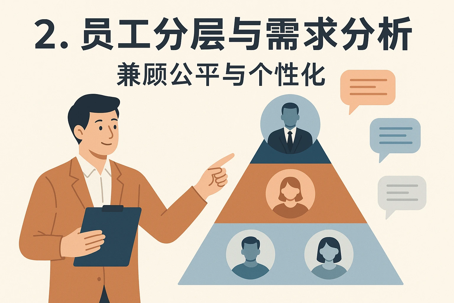 2. 员工分层与需求分析：兼顾公平与个性化