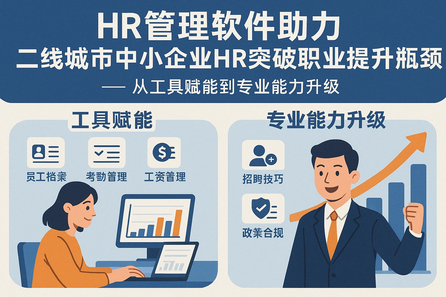 HR管理软件助力二线城市中小企业HR突破职业提升瓶颈——从工具赋能到专业能力升级