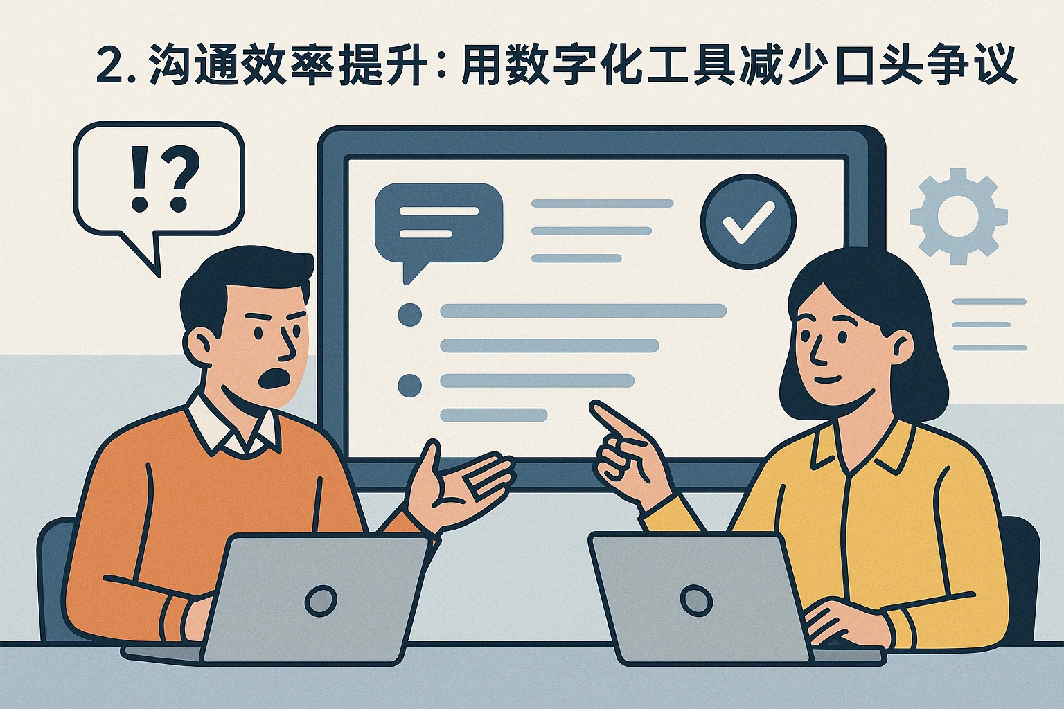 2. 沟通效率提升：用数字化工具减少口头争议