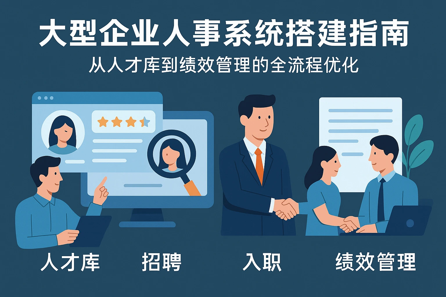 大型企业人事系统搭建指南：从人才库到绩效管理的全流程优化