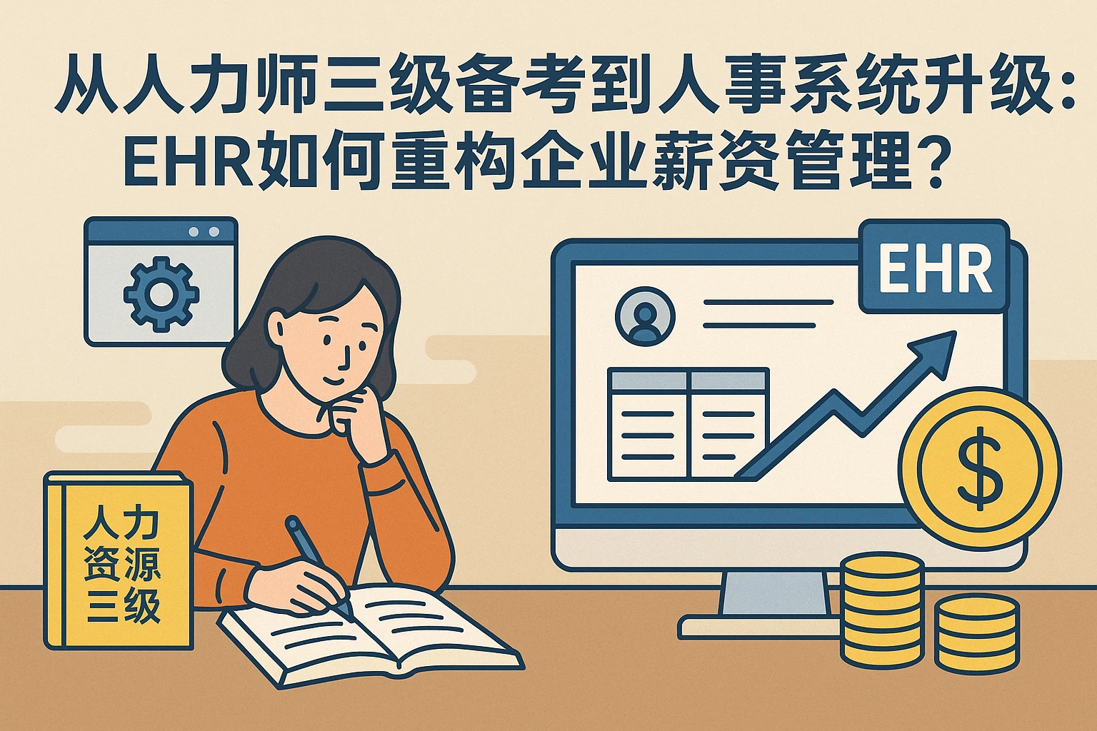 从人力师三级备考到人事系统升级：EHR如何重构企业薪资管理？