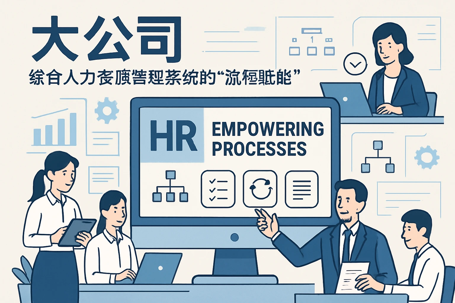 2. 大公司：综合人力资源管理系统的“流程赋能”