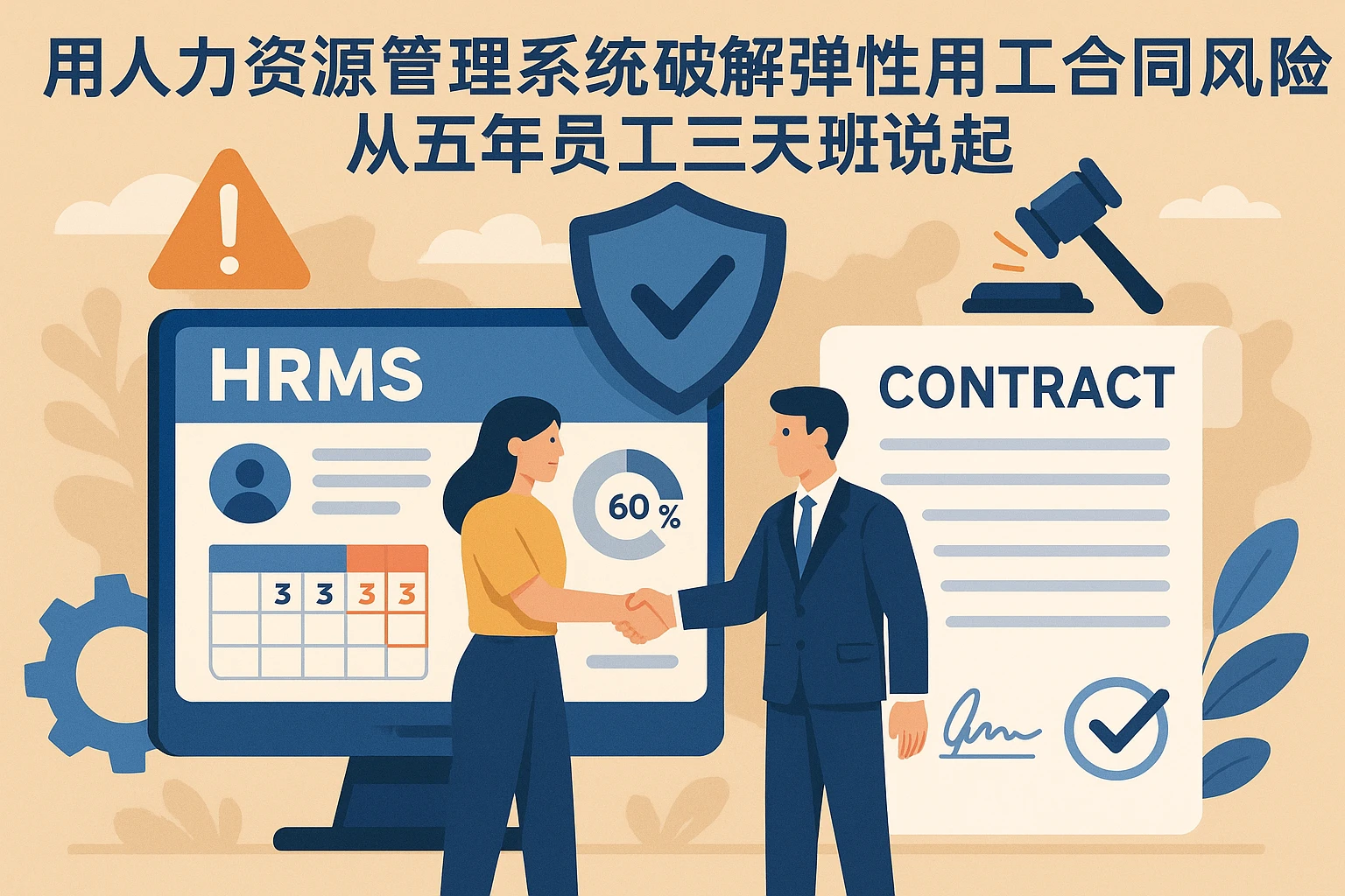 用人力资源管理系统破解弹性用工合同风险：从五年员工三天班说起