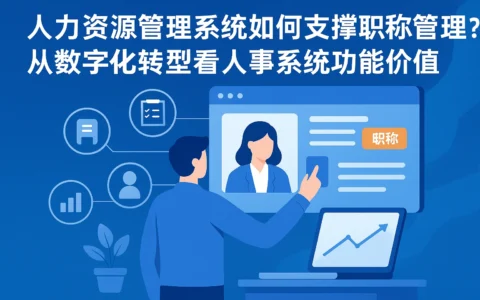 人力资源管理系统如何支撑职称管理？从数字化转型看人事系统功能价值
