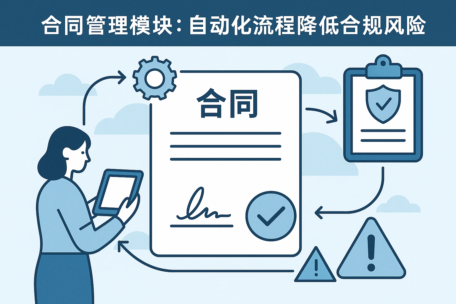 2. 合同管理模块：自动化流程降低合规风险