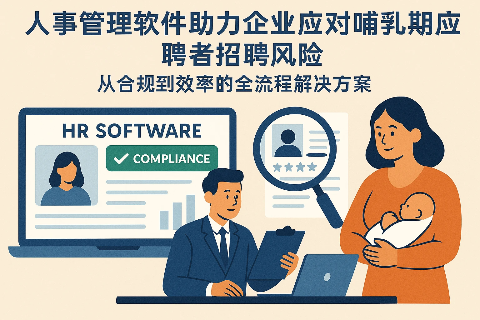 人事管理软件助力企业应对哺乳期应聘者招聘风险：从合规到效率的全流程解决方案