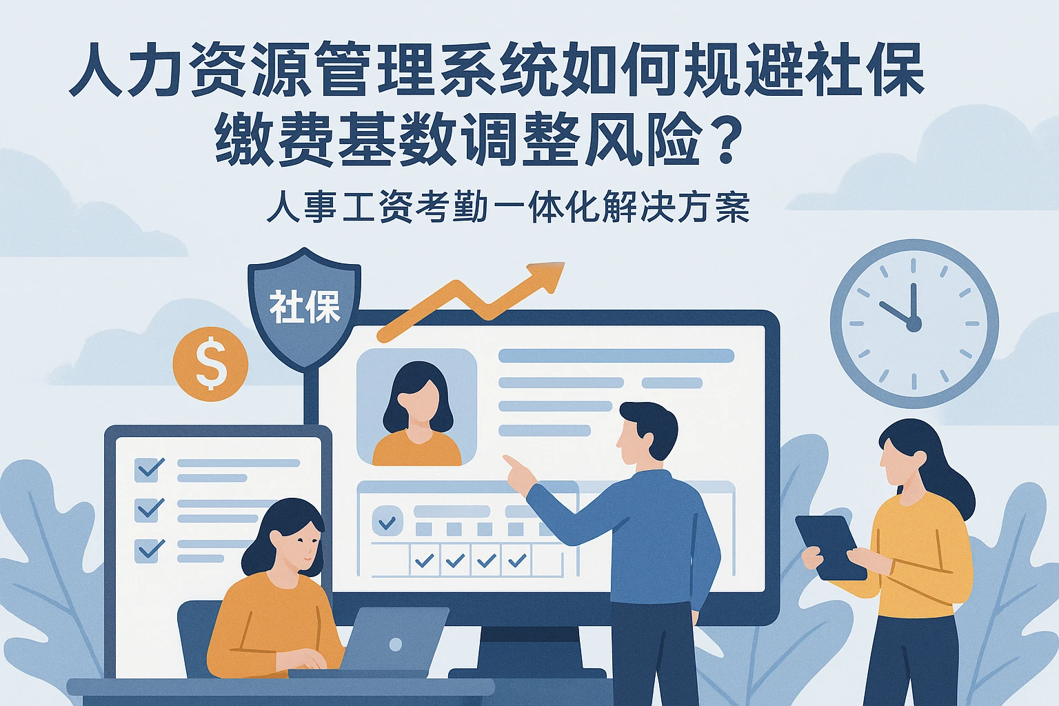 人力资源管理系统如何规避社保缴费基数调整风险？人事工资考勤一体化解决方案
