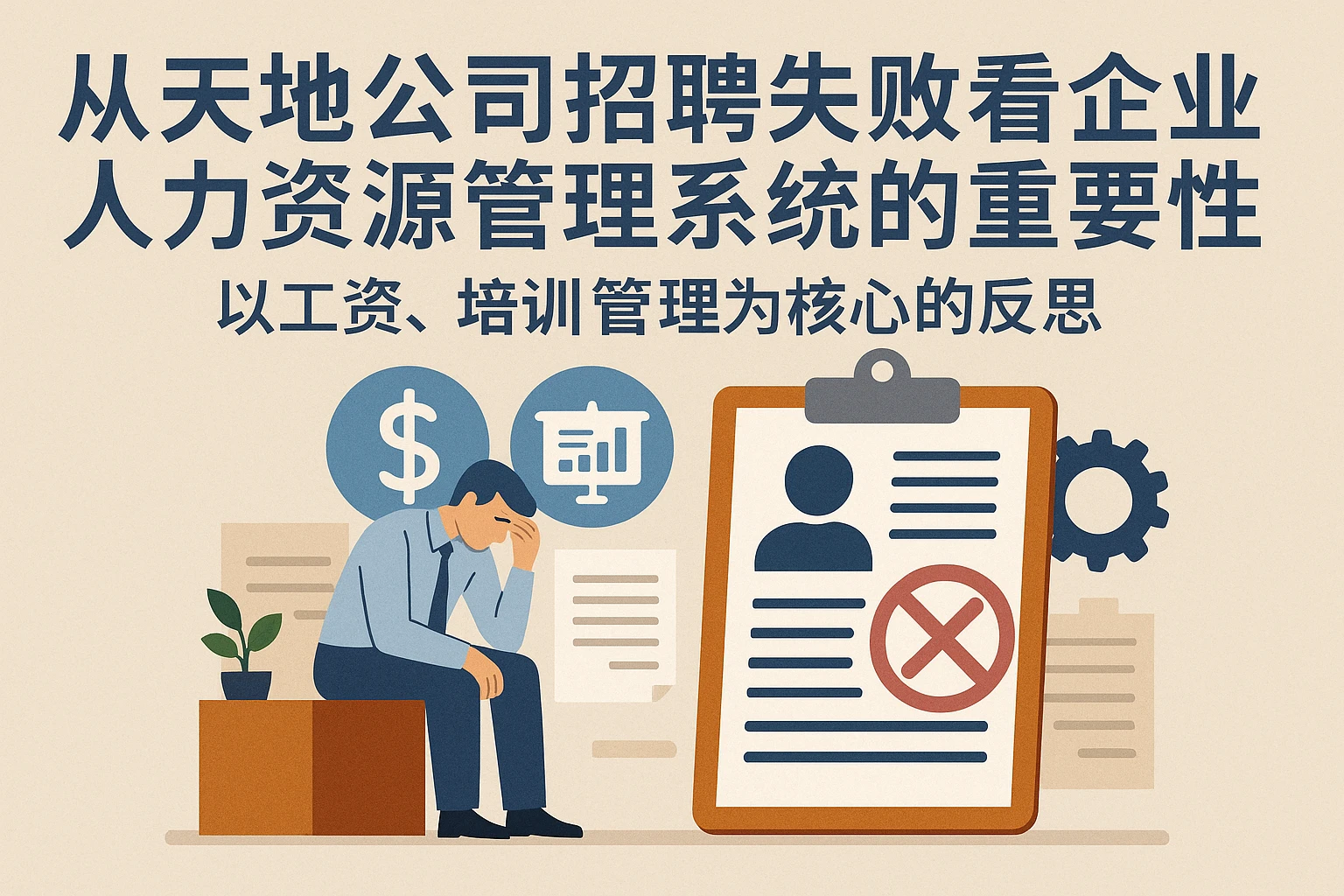 从天地公司招聘失败看企业人力资源管理系统的重要性——以工资、培训管理为核心的反思