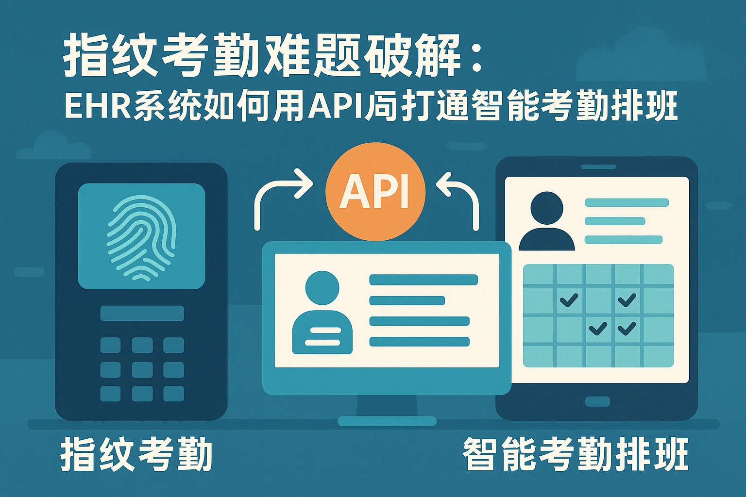 指纹考勤难题破解：EHR系统如何用API接口打通智能考勤排班？