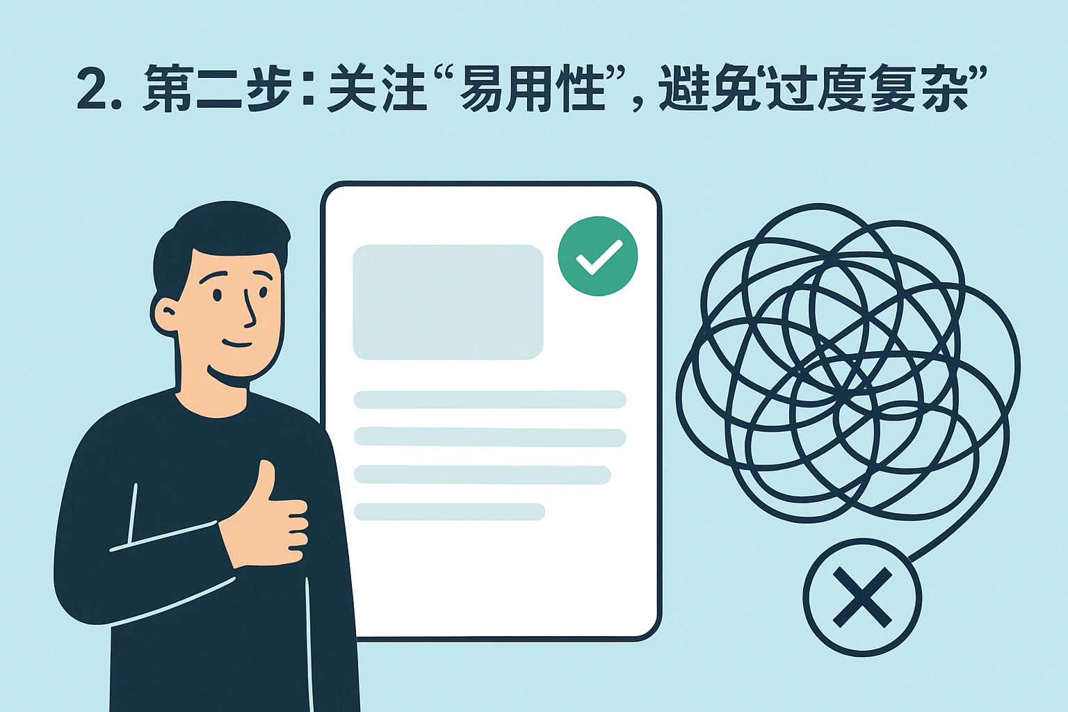 2. 第二步：关注“易用性”，避免“过度复杂”