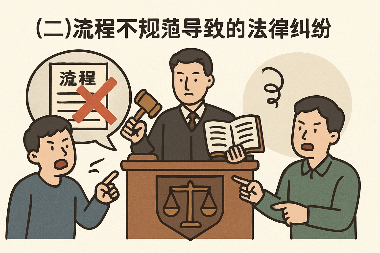 （二）流程不规范导致的法律纠纷