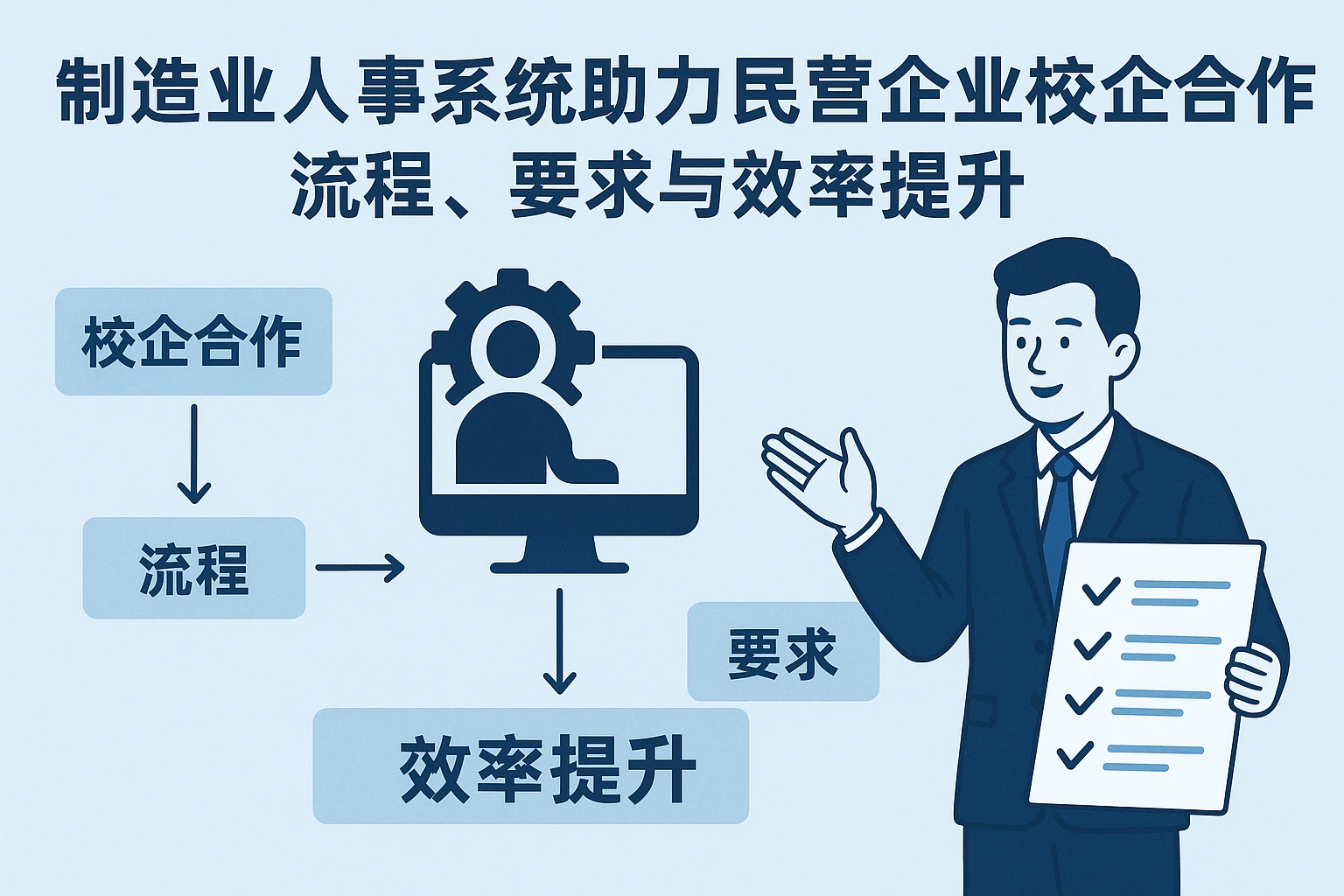 制造业人事系统助力民营企业校企合作：流程、要求与效率提升