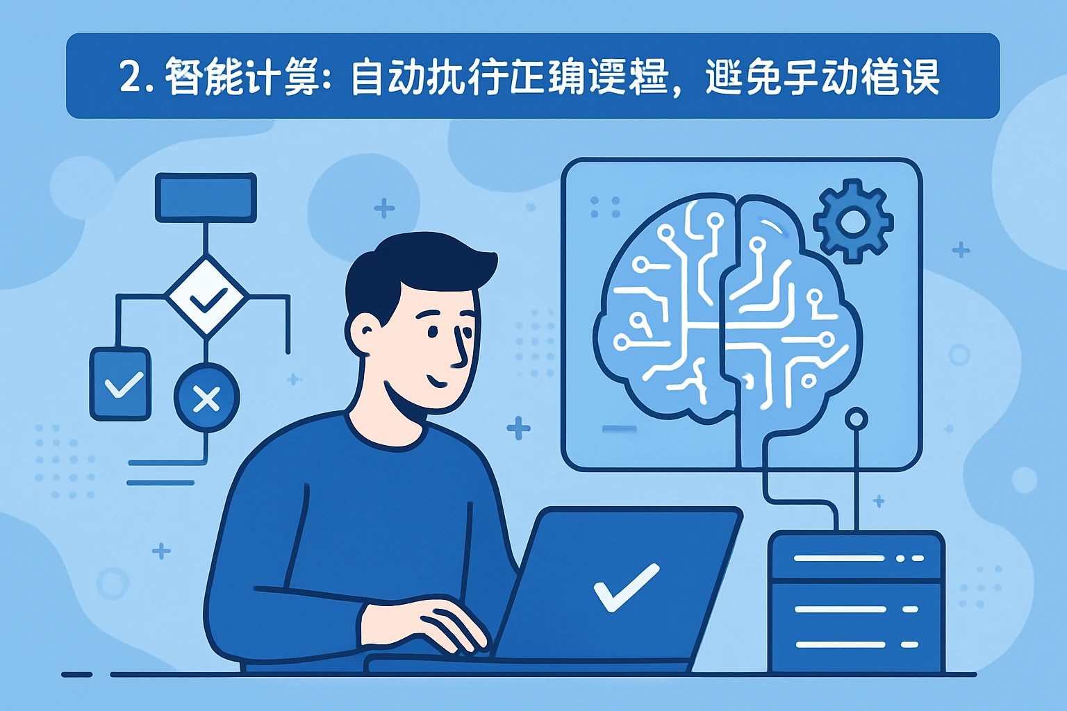2. 智能计算：自动执行正确逻辑，避免手动错误