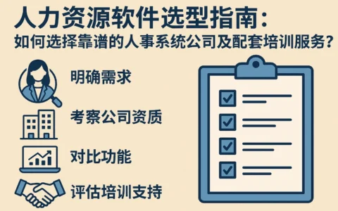 人力资源软件选型指南：如何选择靠谱的人事系统公司及配套培训服务？