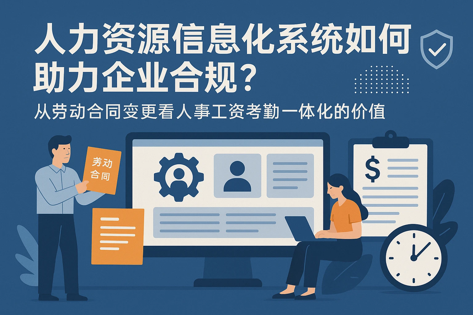 人力资源信息化系统如何助力企业合规？从劳动合同变更看人事工资考勤一体化的价值