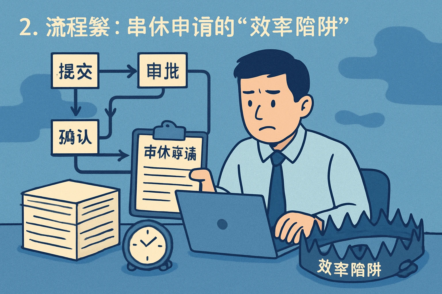 2. 流程繁：串休申请的“效率陷阱”