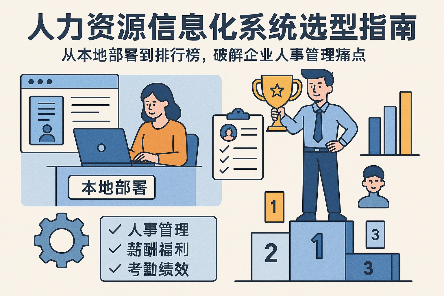 人力资源信息化系统选型指南：从本地部署到排行榜，破解企业人事管理痛点
