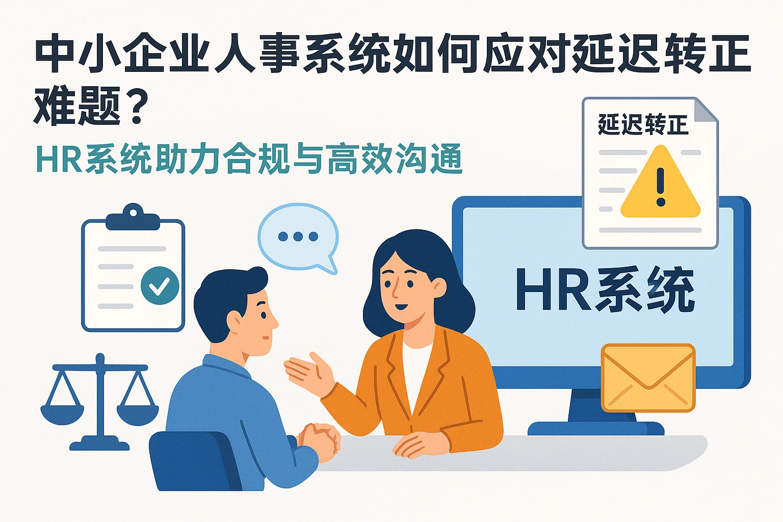 中小企业人事系统如何应对延迟转正难题？HR系统助力合规与高效沟通