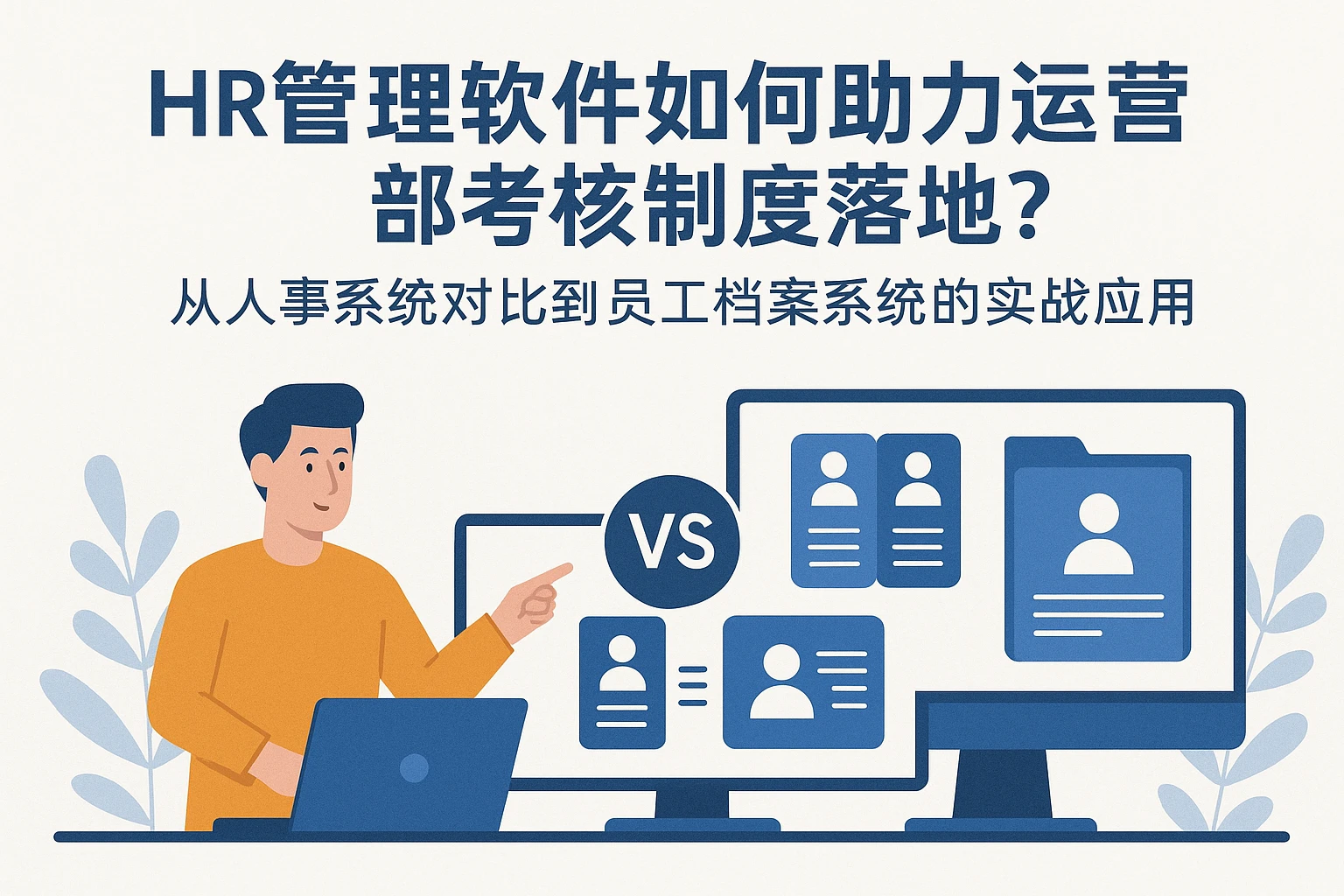 HR管理软件如何助力运营部考核制度落地？从人事系统对比到员工档案系统的实战应用