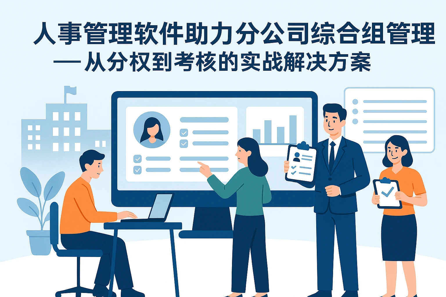 人事管理软件助力分公司综合组高效管理：从分权到考核的实战解决方案