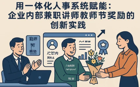 用一体化人事系统赋能：企业内部兼职讲师教师节奖励的创新实践