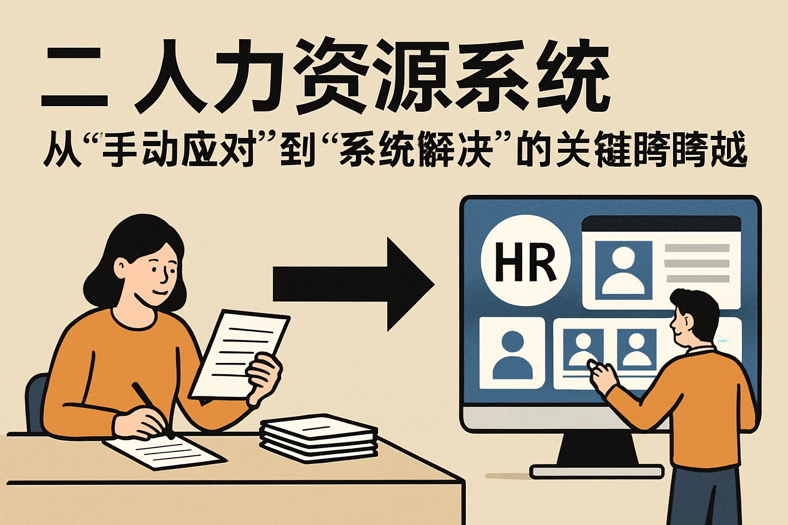 二、人力资源系统：从“手动应对”到“系统解决”的关键跨越