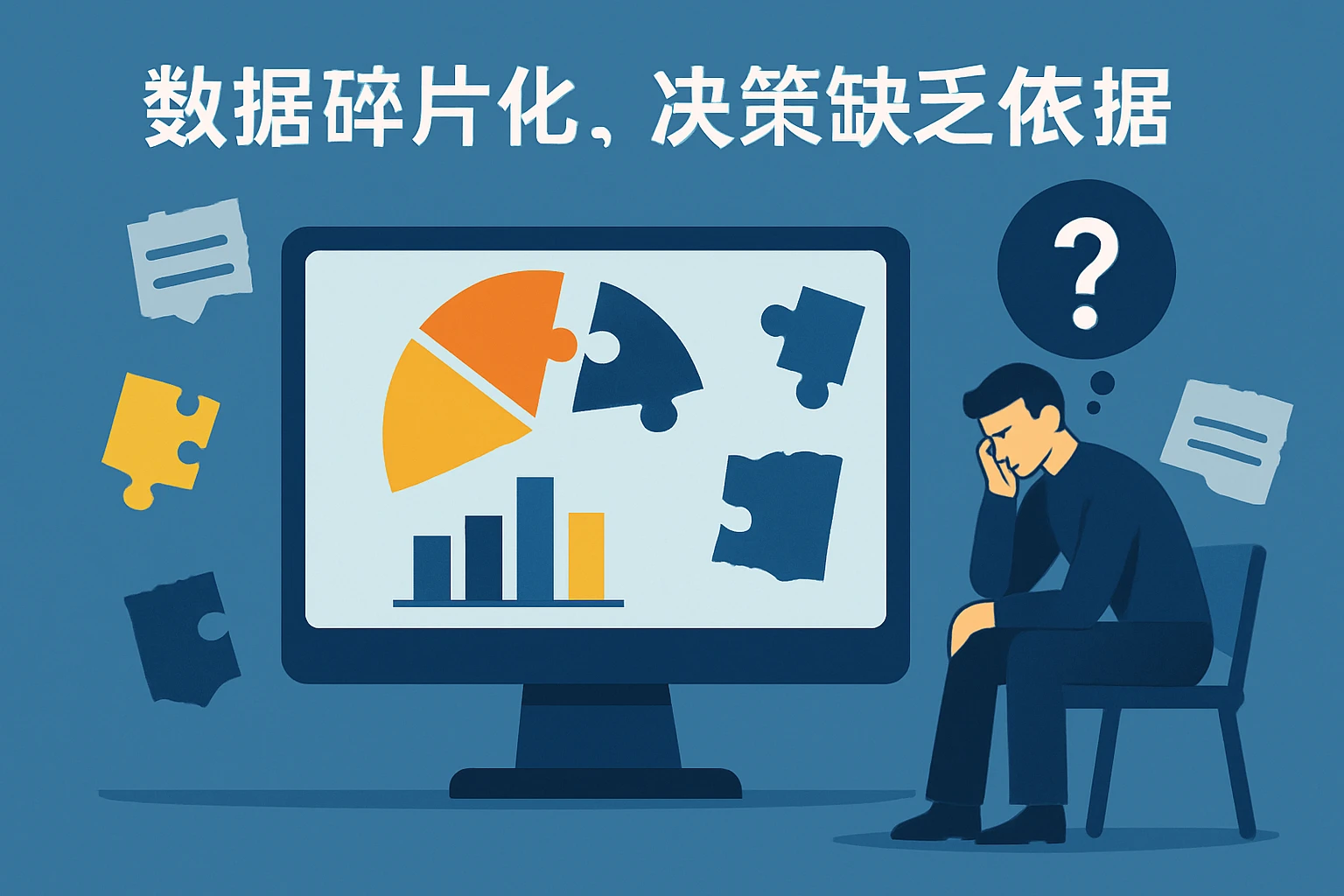 2. 数据碎片化，决策缺乏依据