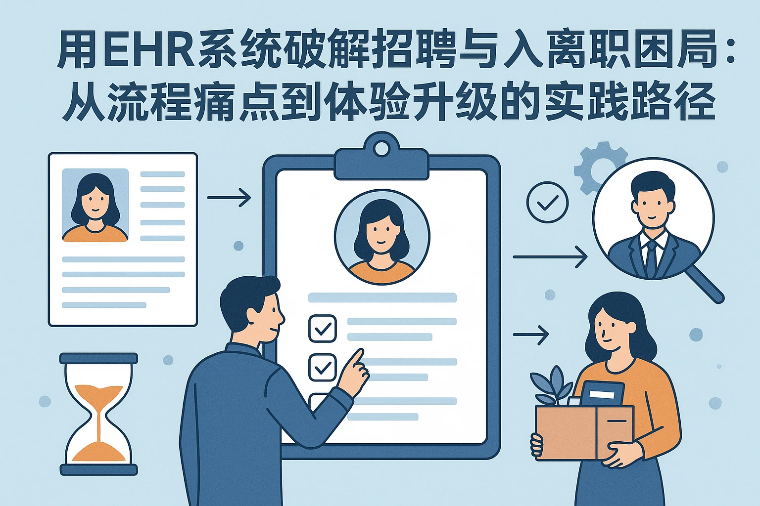 用EHR系统破解招聘与入离职困局：从流程痛点到体验升级的实践路径
