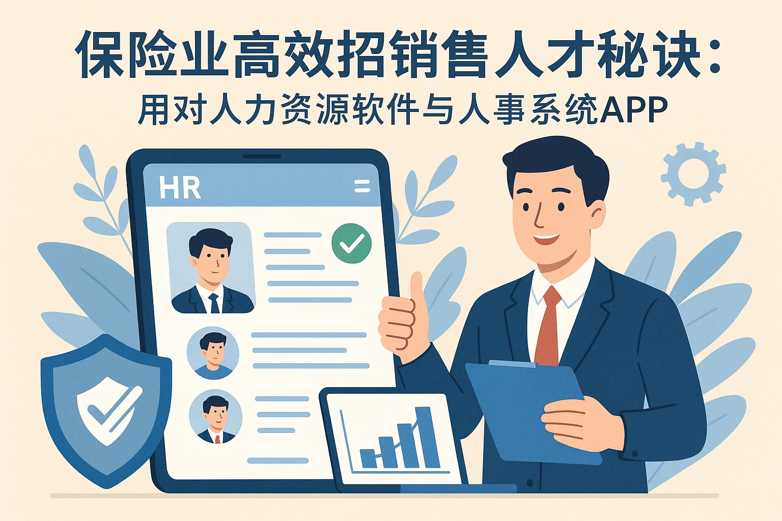 保险业高效招销售人才秘诀：用对人力资源软件与人事系统APP