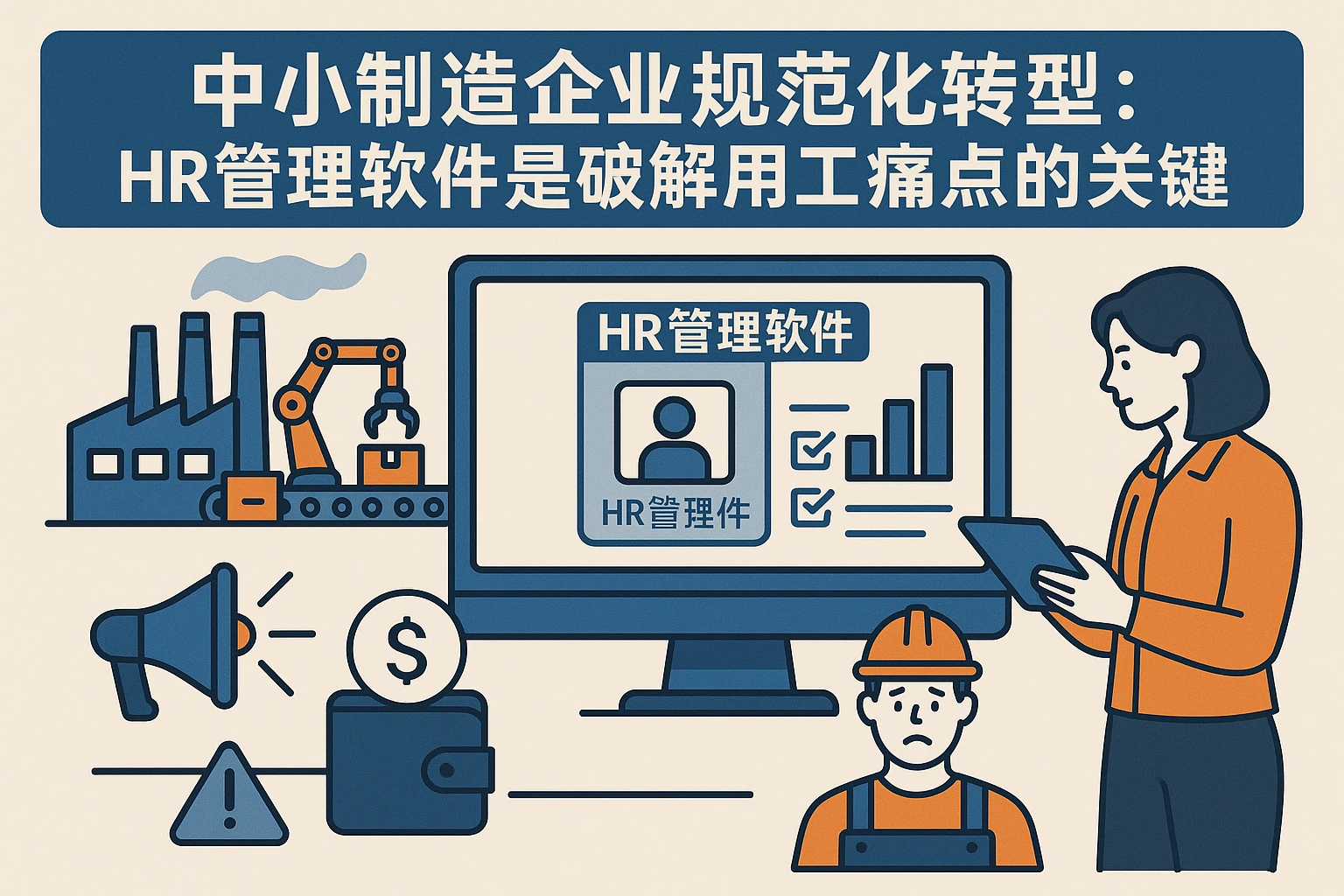 中小制造企业规范化转型：HR管理软件是破解用工痛点的关键