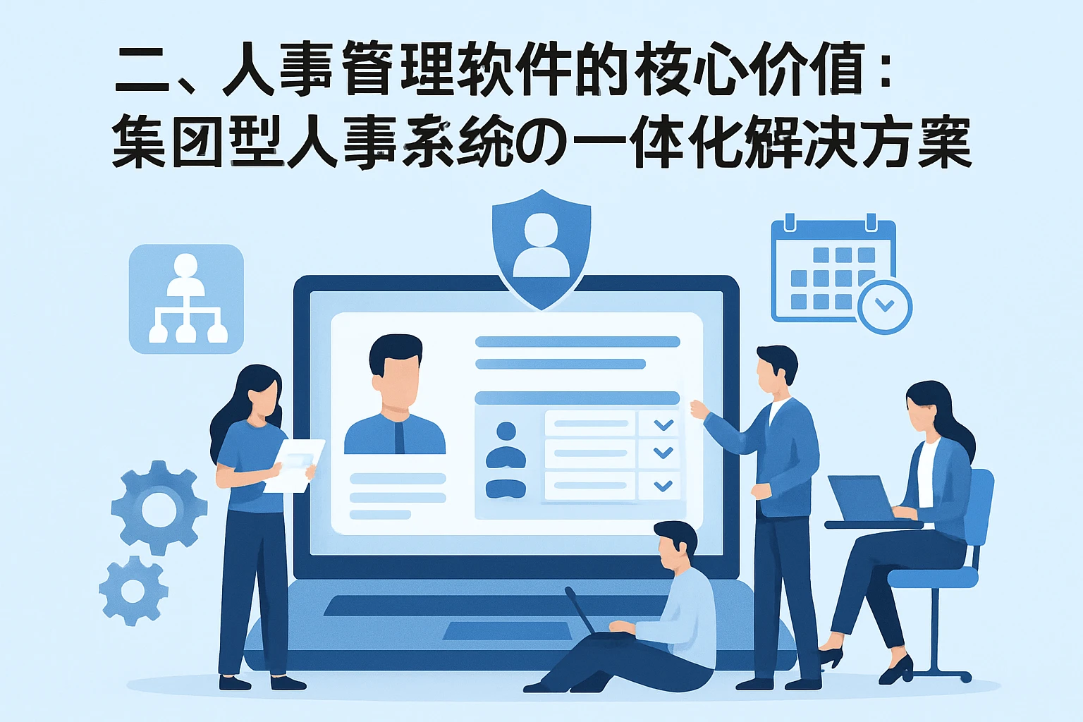 二、人事管理软件的核心价值：集团型人事系统的一体化解决方案