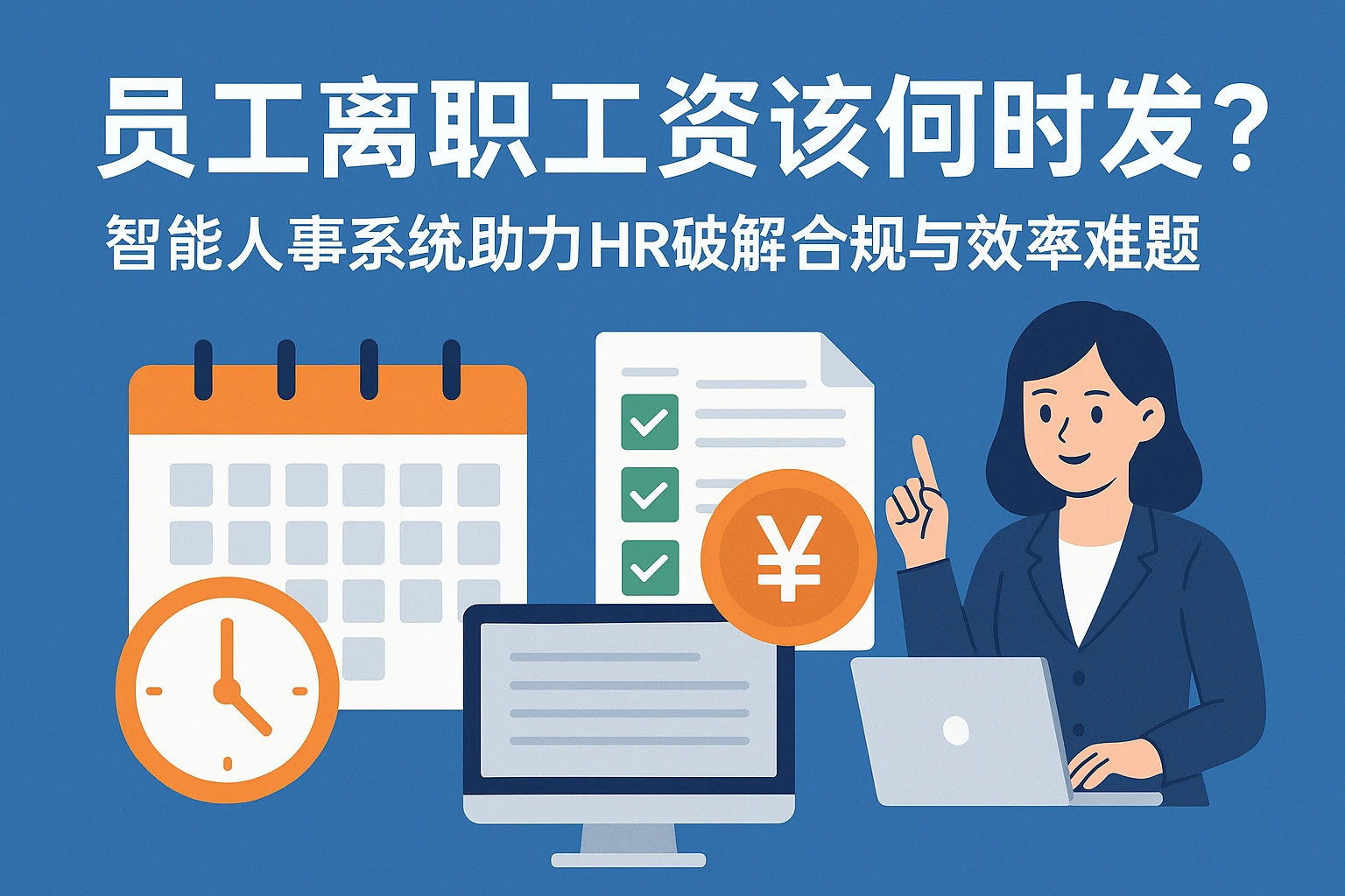 员工离职工资该何时发？智能人事系统助力HR破解合规与效率难题