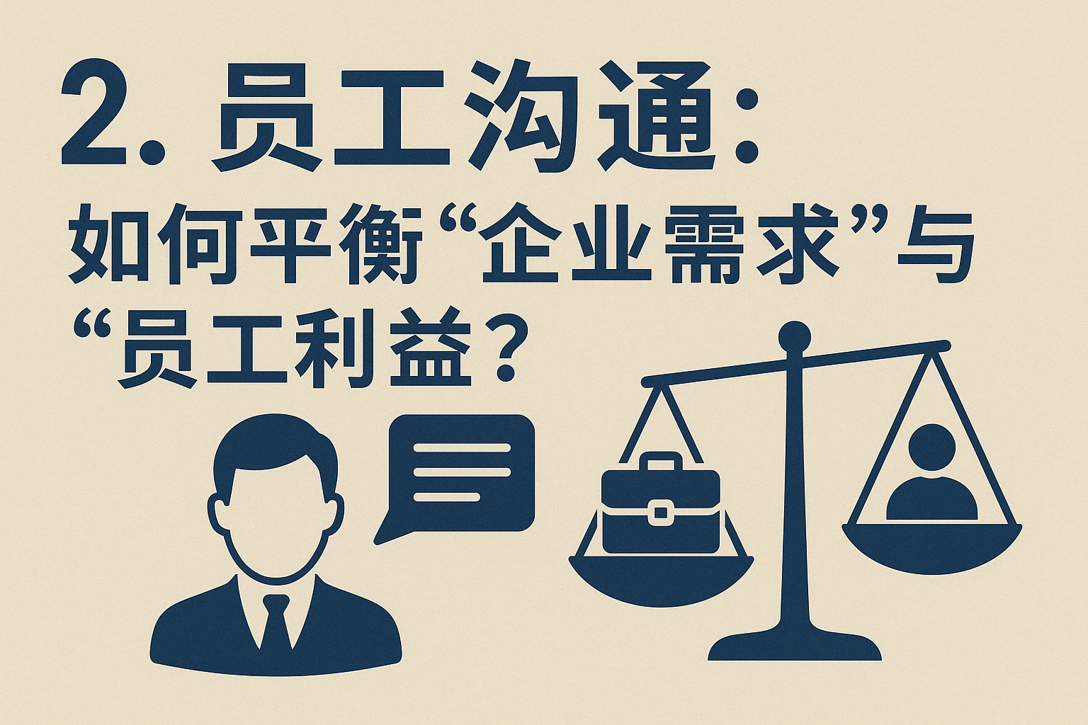 2. 员工沟通：如何平衡“企业需求”与“员工利益”？