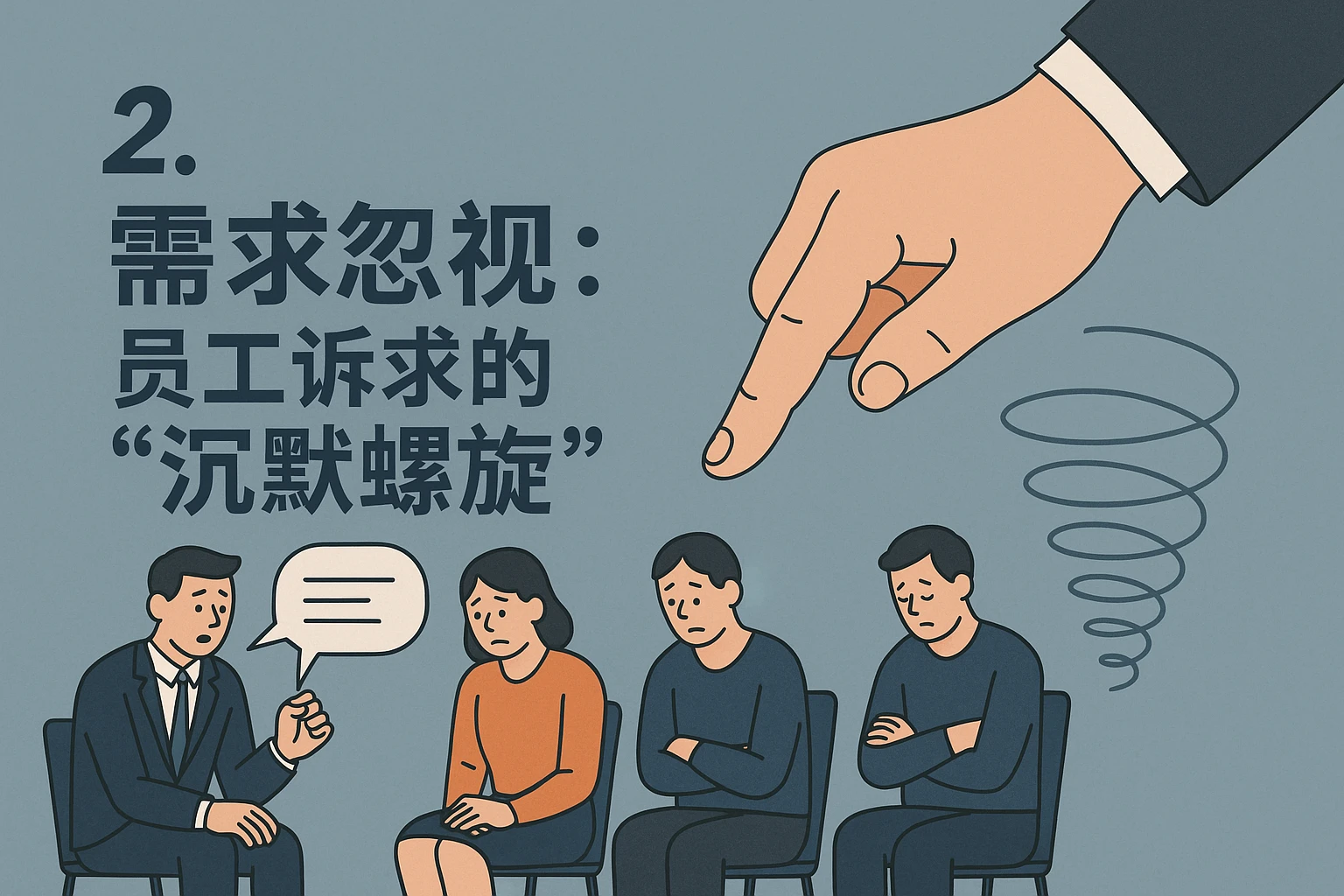 2. 需求忽视：员工诉求的“沉默螺旋”