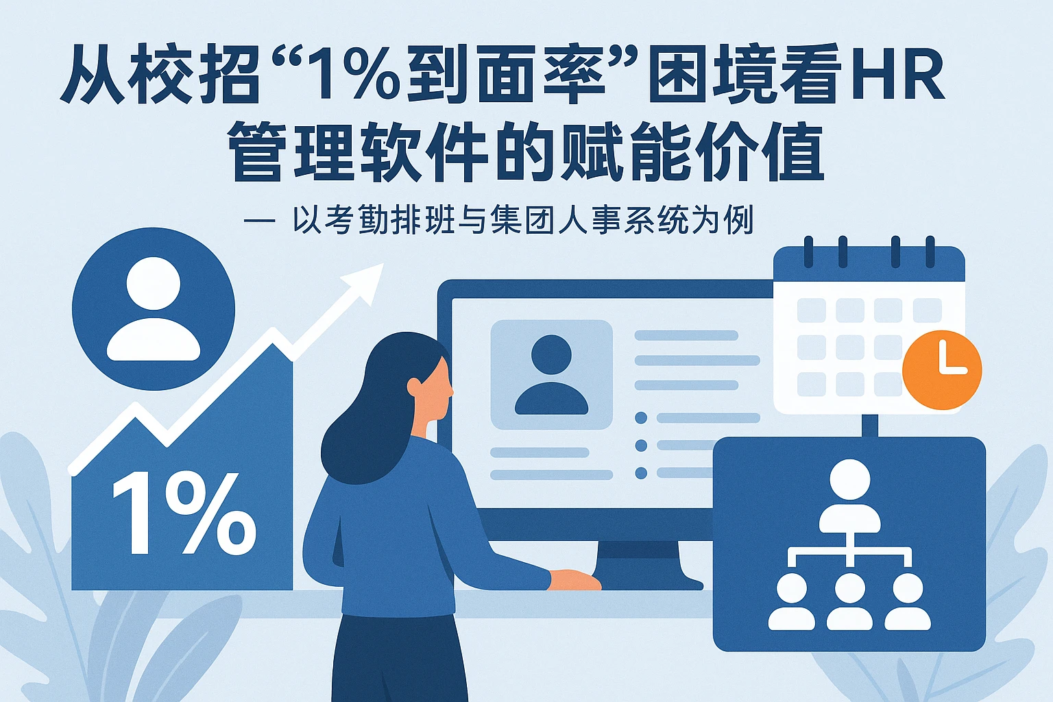 从校招“1%到面率”困境看HR管理软件的赋能价值——以考勤排班与集团人事系统为例