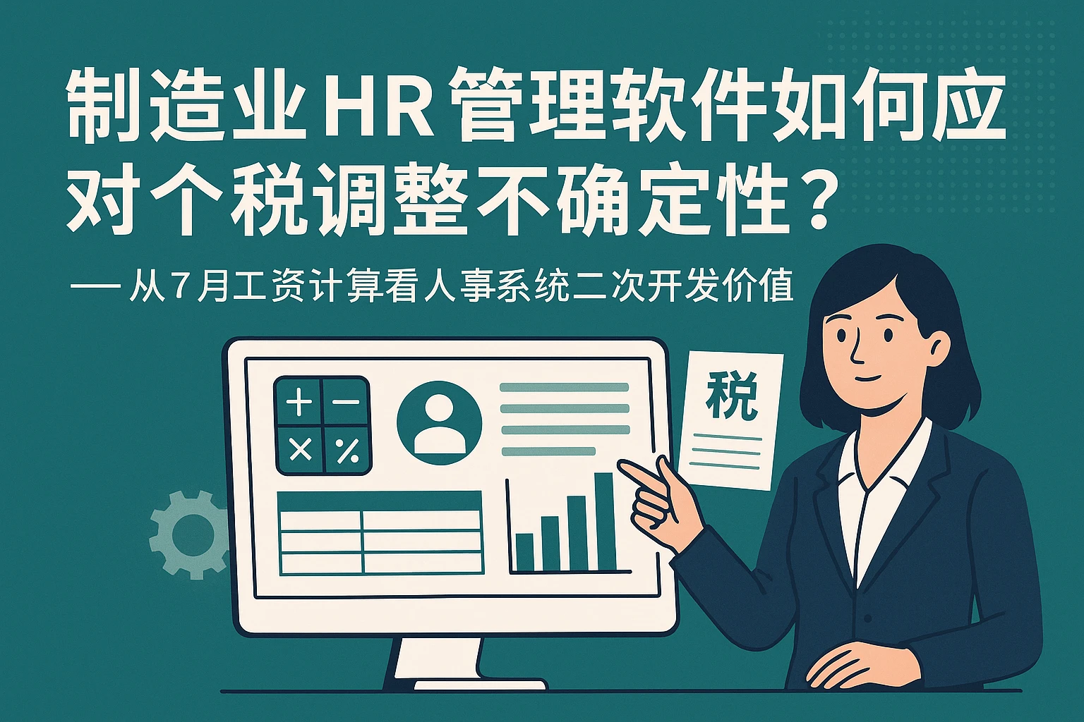 制造业HR管理软件如何应对个税调整不确定性？——从7月工资计算看人事系统二次开发价值