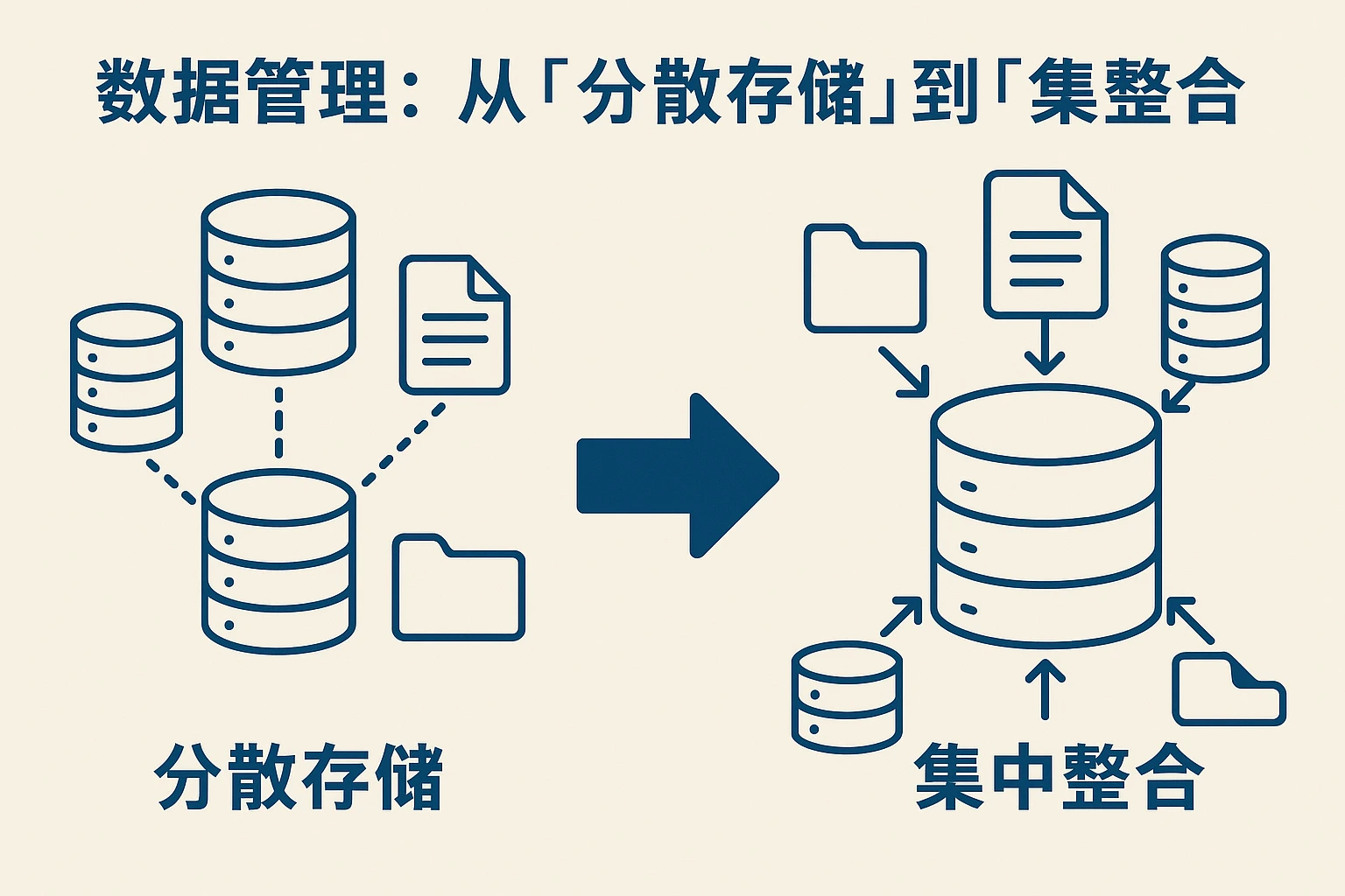 2. 数据管理：从“分散存储”到“集中整合”