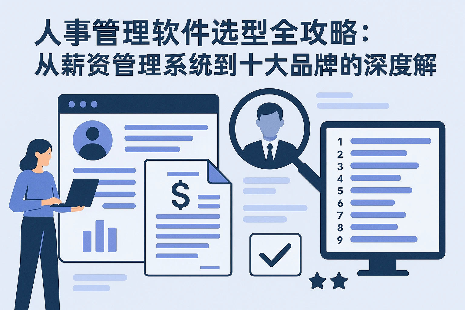 人事管理软件选型全攻略：从薪资管理系统到十大品牌的深度解析