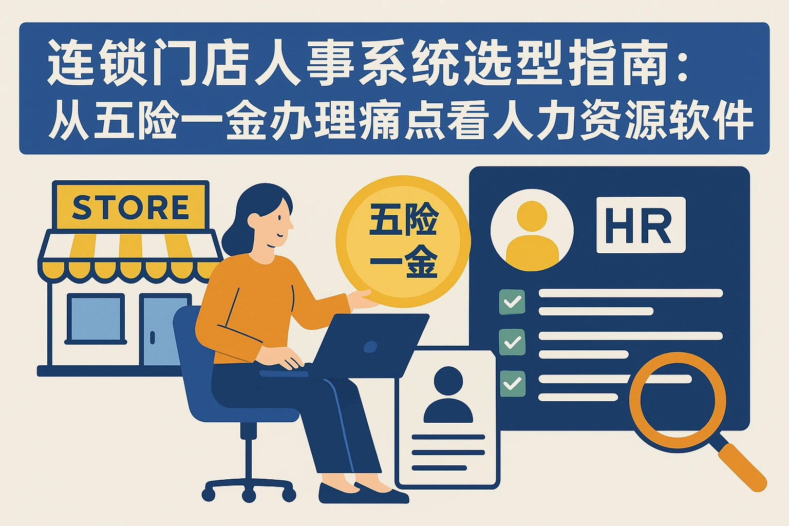 连锁门店人事系统选型指南：从五险一金办理痛点看人力资源软件的重要性