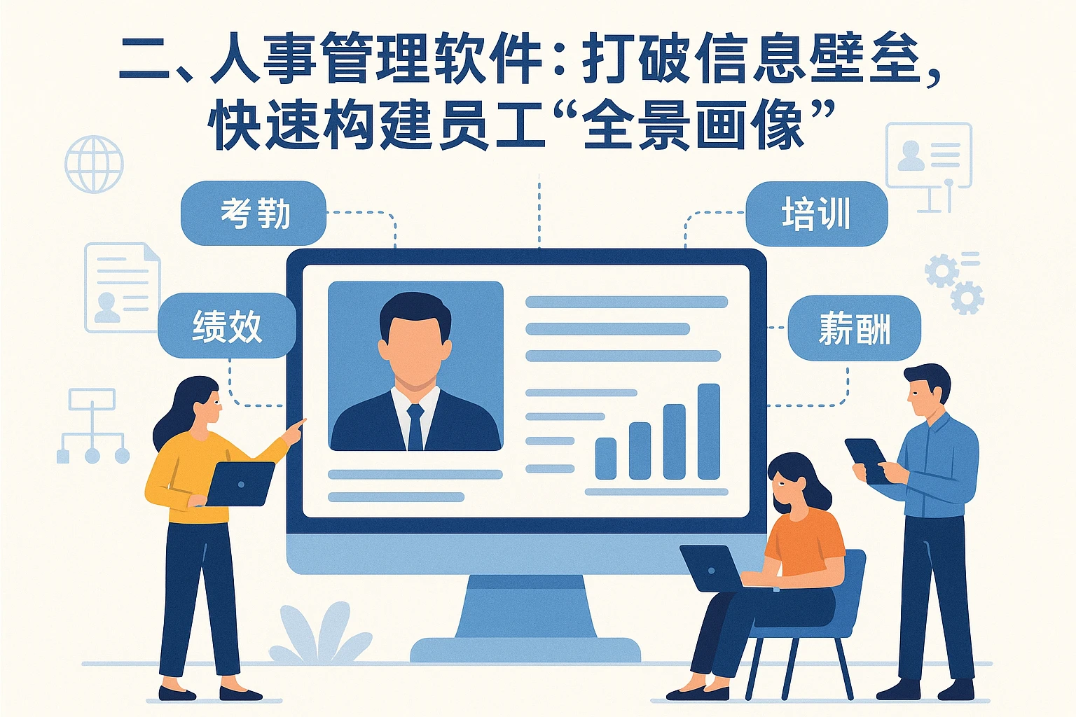 二、人事管理软件：打破信息壁垒，快速构建员工“全景画像”