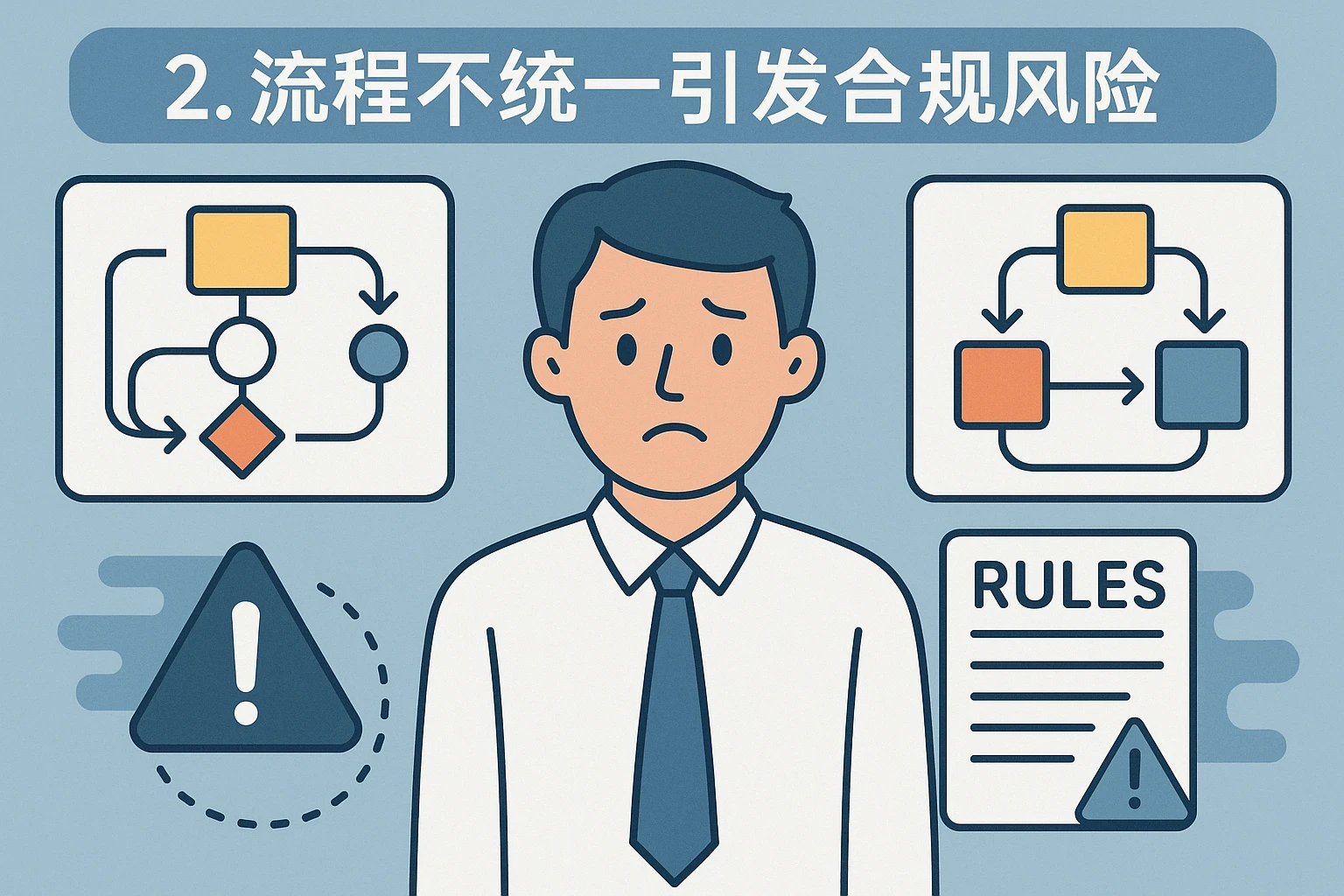 2. 流程不统一引发合规风险