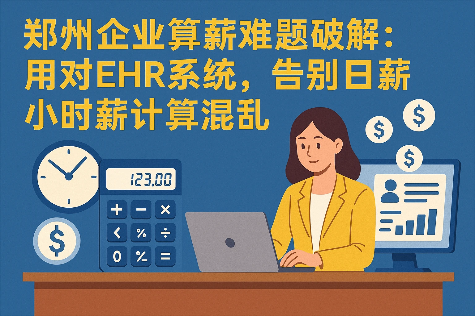 郑州企业算薪难题破解：用对EHR系统，告别日薪小时薪计算混乱